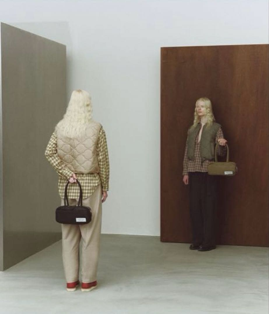 ニコアンド... WILLIAM B.ELIOTT ドロストキルトベスト カーキ