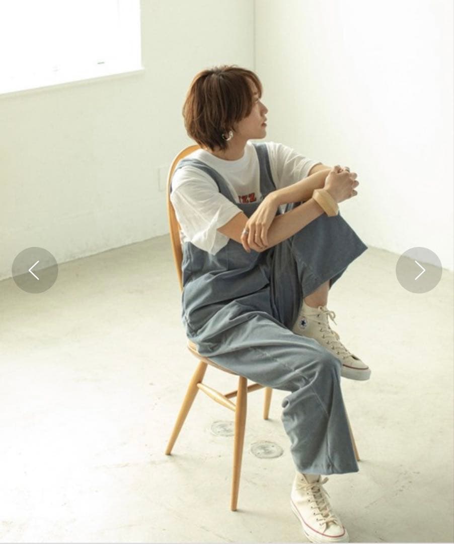 【Audrey and John Wad by 金子三記】コーデュロイサロペット