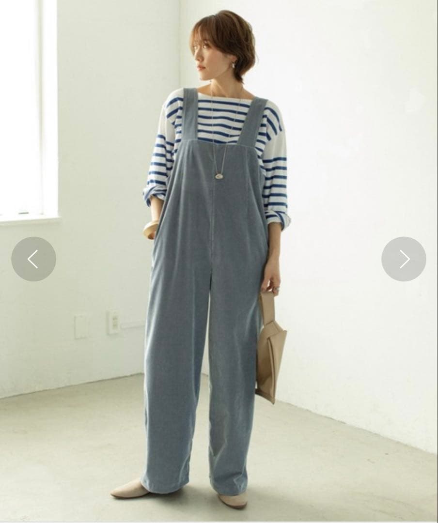 【Audrey and John Wad by 金子三記】コーデュロイサロペット