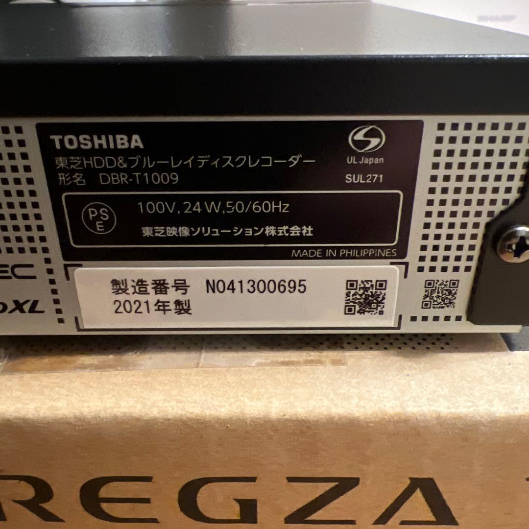 レコーダー TOSHIBA REGZA DBR-T1009 1TB