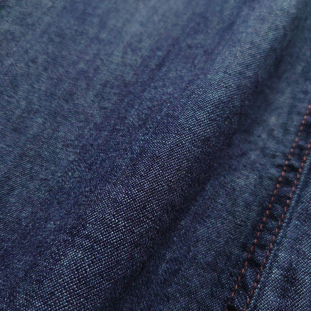 25SS タグ付 DUAL VIEW 麻100％ サマーデニムワンピース 40