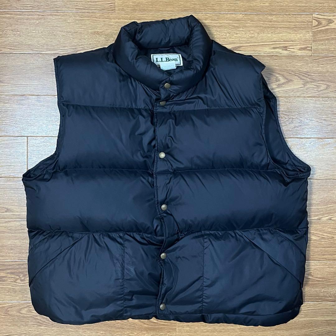 #*様 エルエルビーン ダウンベスト ブラック XL-Regular 80s 9