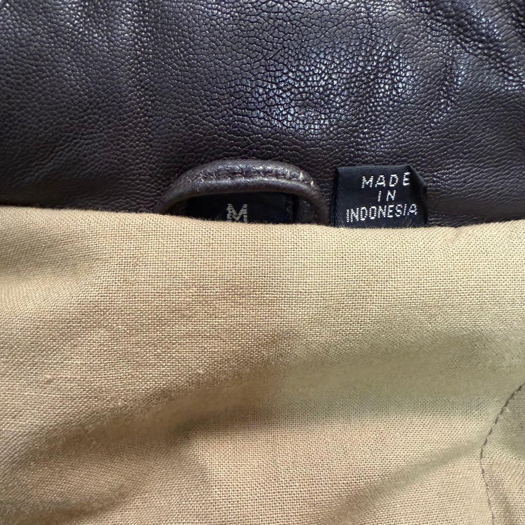 MIRAGE レザージャケット ダークブラウン