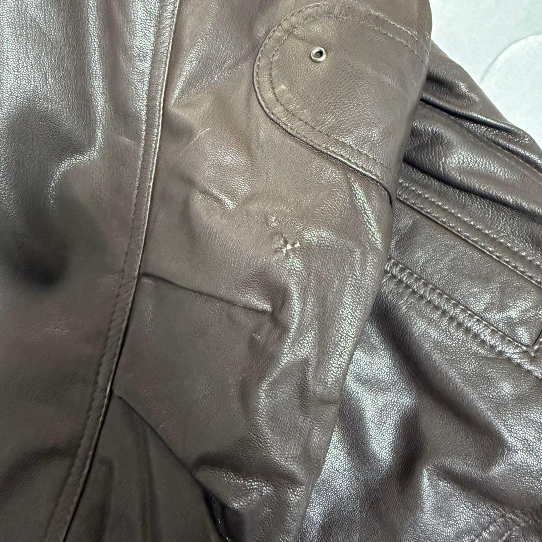 MIRAGE レザージャケット ダークブラウン