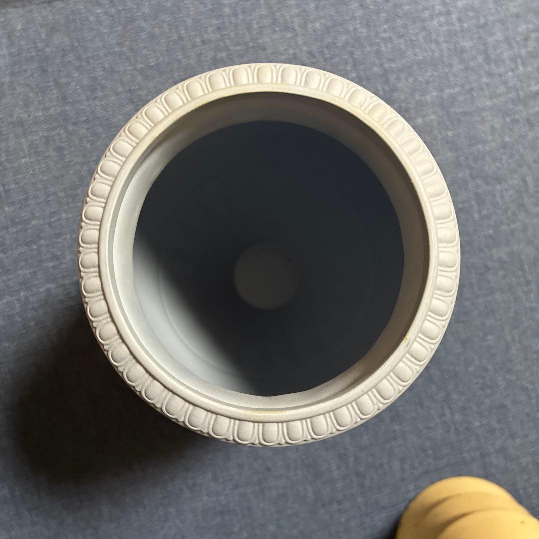 【未使用】ウェッジウッド　ジャスパーウェア　ペールブルー　ボーンティフルベース