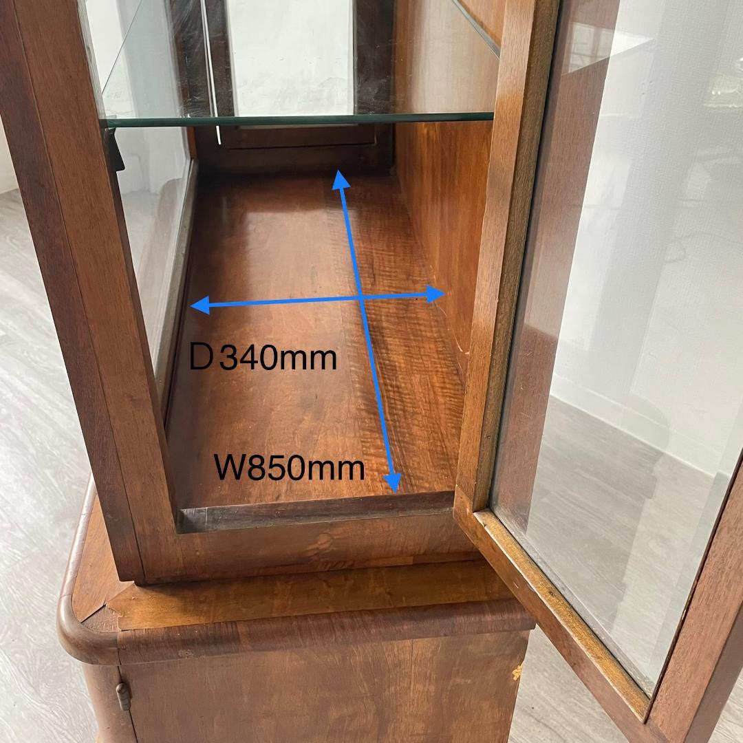 【最終値下げ】ディスプレイキャビネット アンティーク 家具 英国製 123A