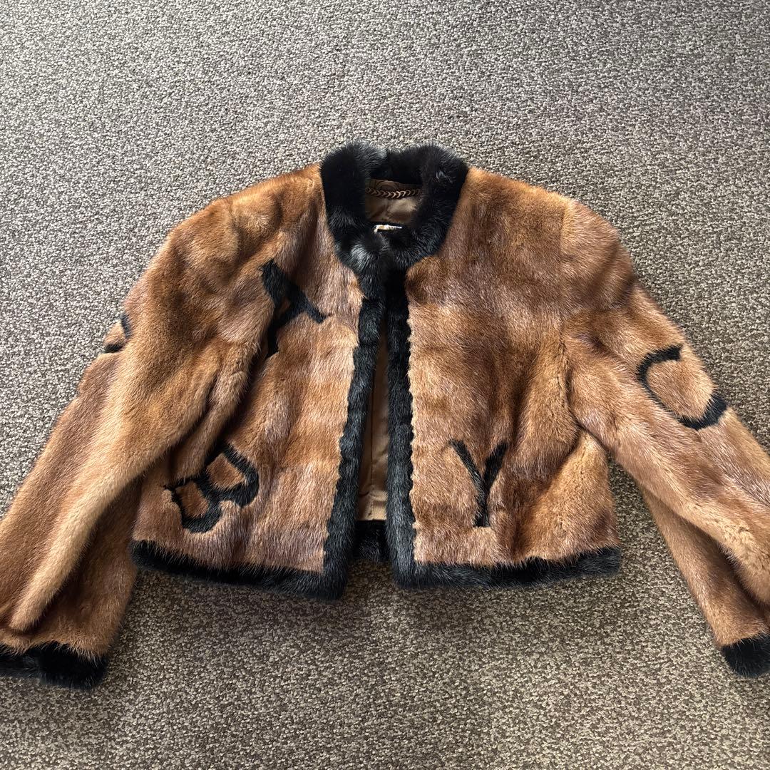 SAGA MINK 毛皮 クロップド丈 ショートジャケット