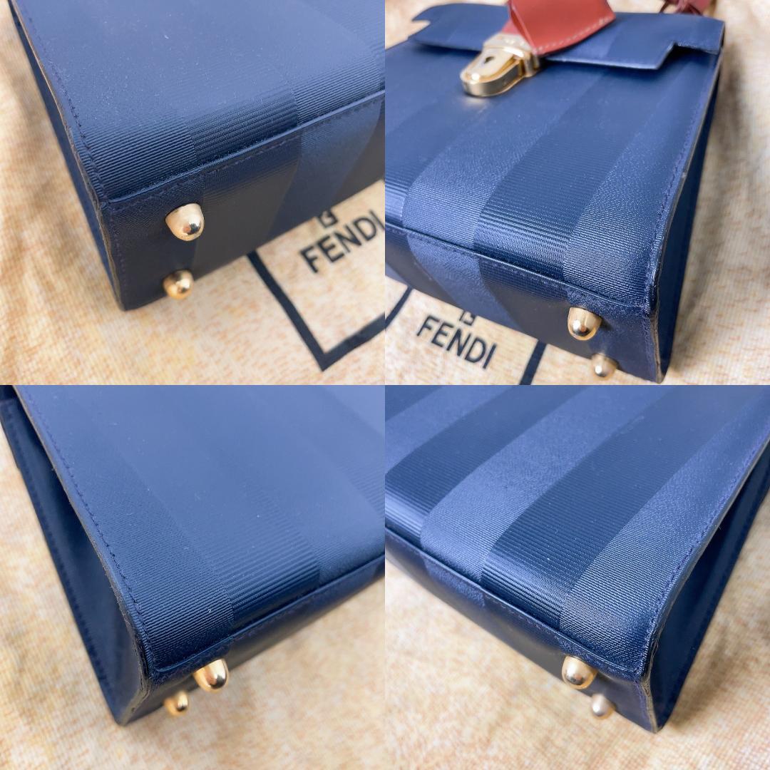 FENDI フェンディ ペカン柄 ハンドバッグ ショルダーバッグ 2way 金具