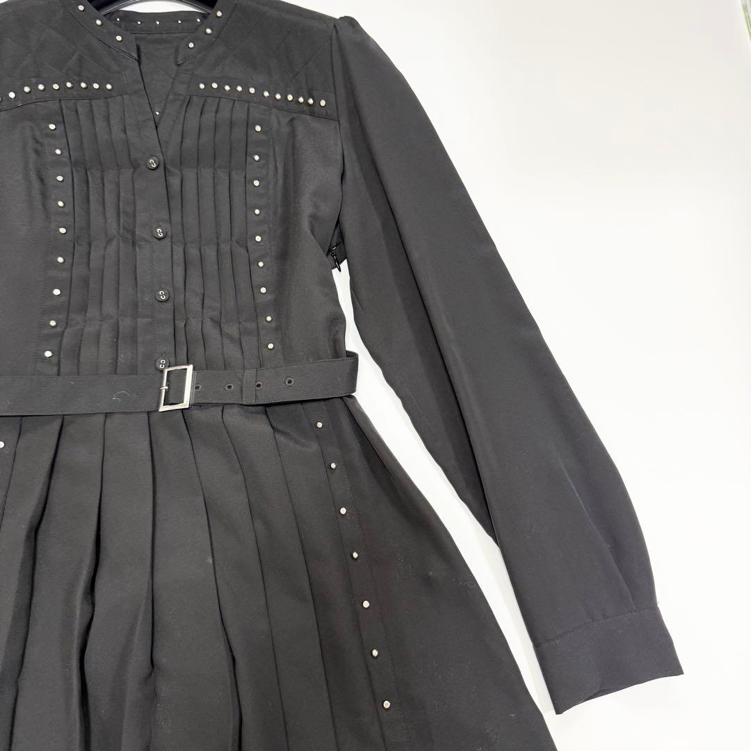 【美品✨】ダイアグラム　スタッズラインワンピース　ブラック　38 2023年