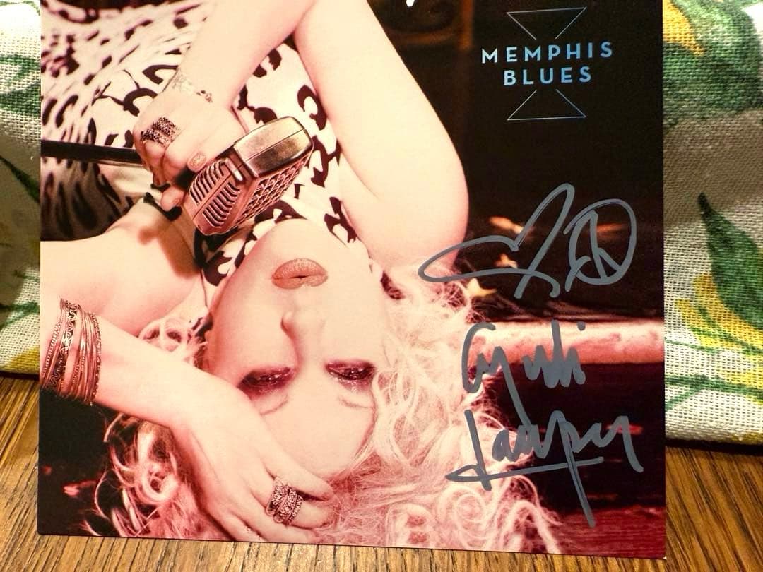 Cyndi Lauper メンフィス・ブルース サイン入り シンディ・ローパー