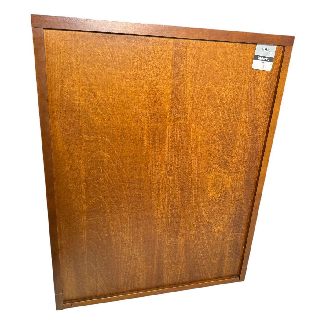 HR634カリモク 2枚扉　キャビネット　 コロニアル　収納棚　食器棚