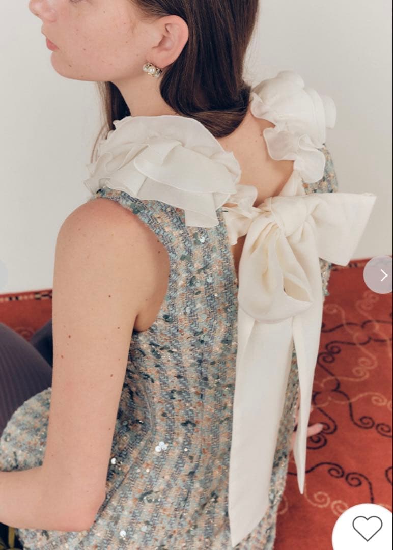 フリルカラー付き2wayミニワンピース(Hearts2Hearts着用)