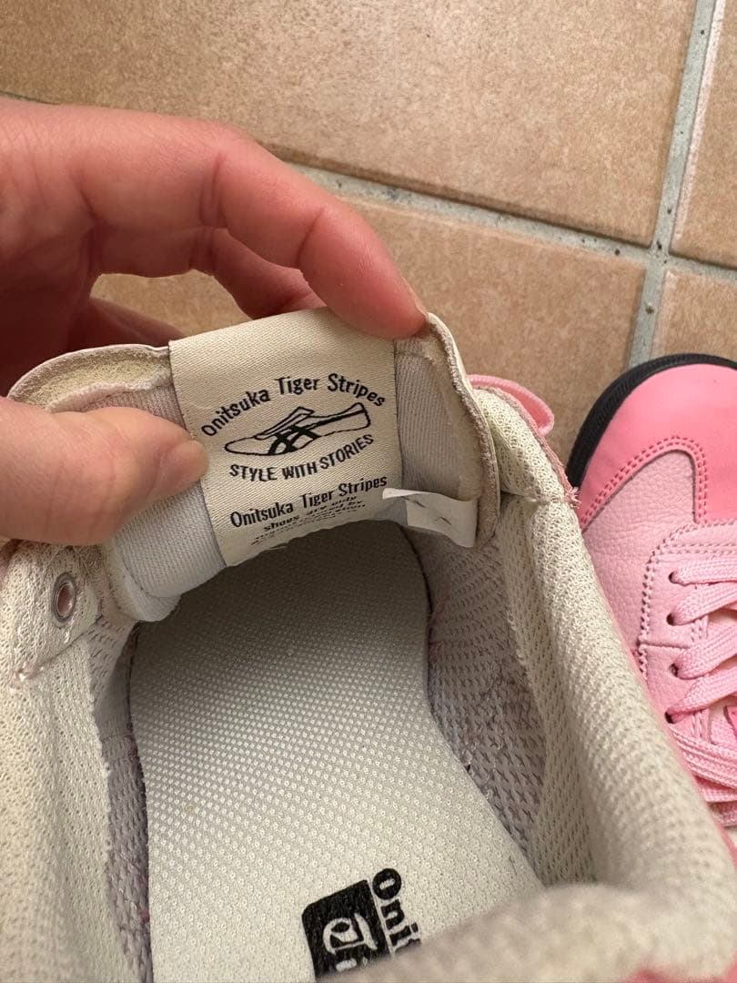 靴 onitsuka tiger tokuten pink