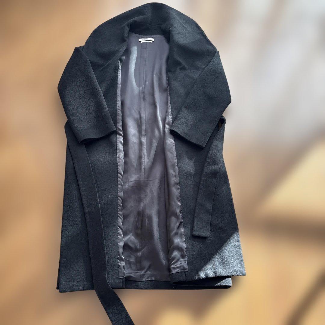 FOXEY NEW YORK ブラック カシミア　艶　ロングコート　女優襟　38