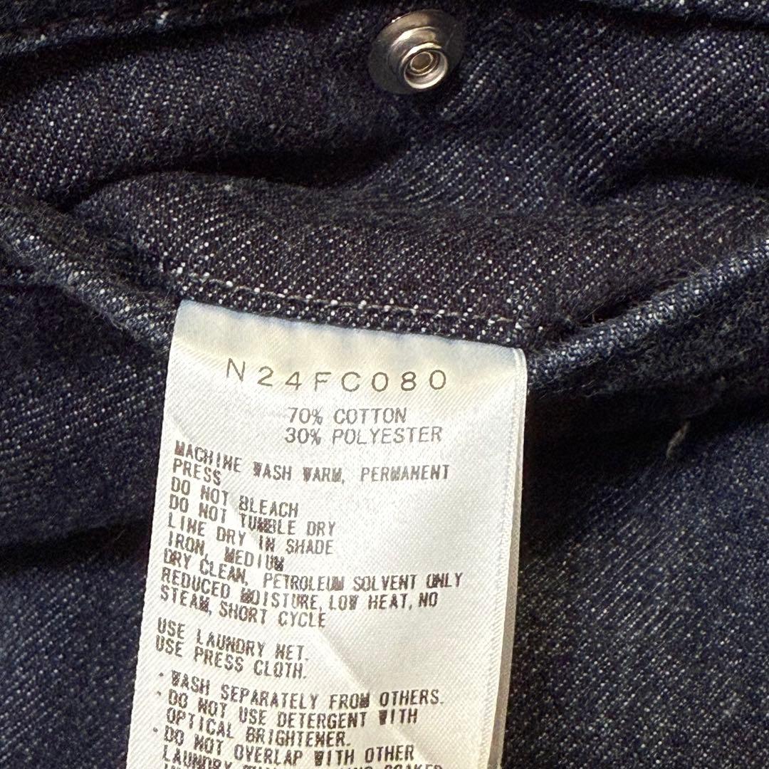 N24FC080 PURPLE LABELデニム ワイドテーパードパンツ