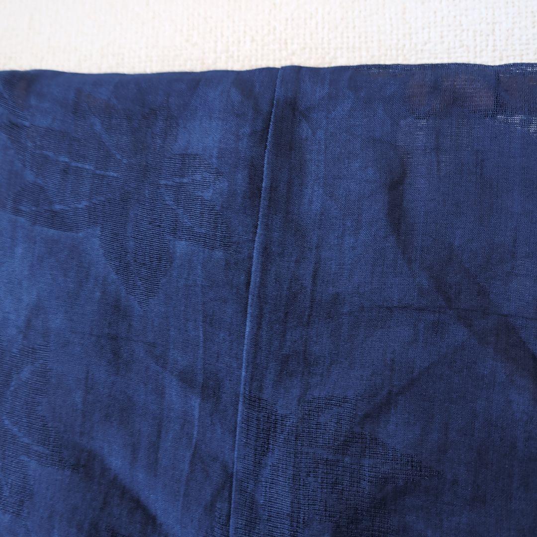 本麻　洗える長襦袢　カラー襦袢　デニムブルー　リサイクル　ka1