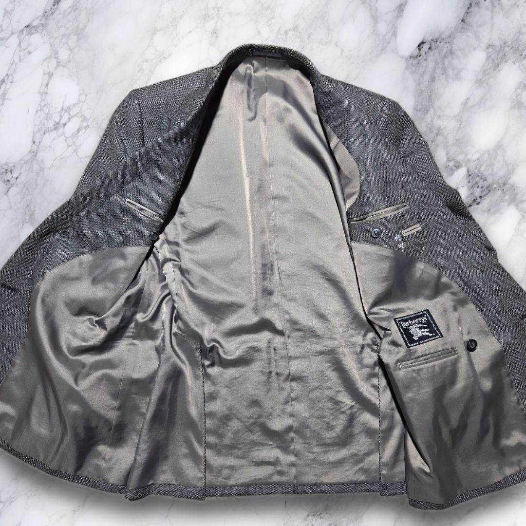 Burberry'sグレー ダブルブレストスーツ ウール混紡 AB5 M〜L