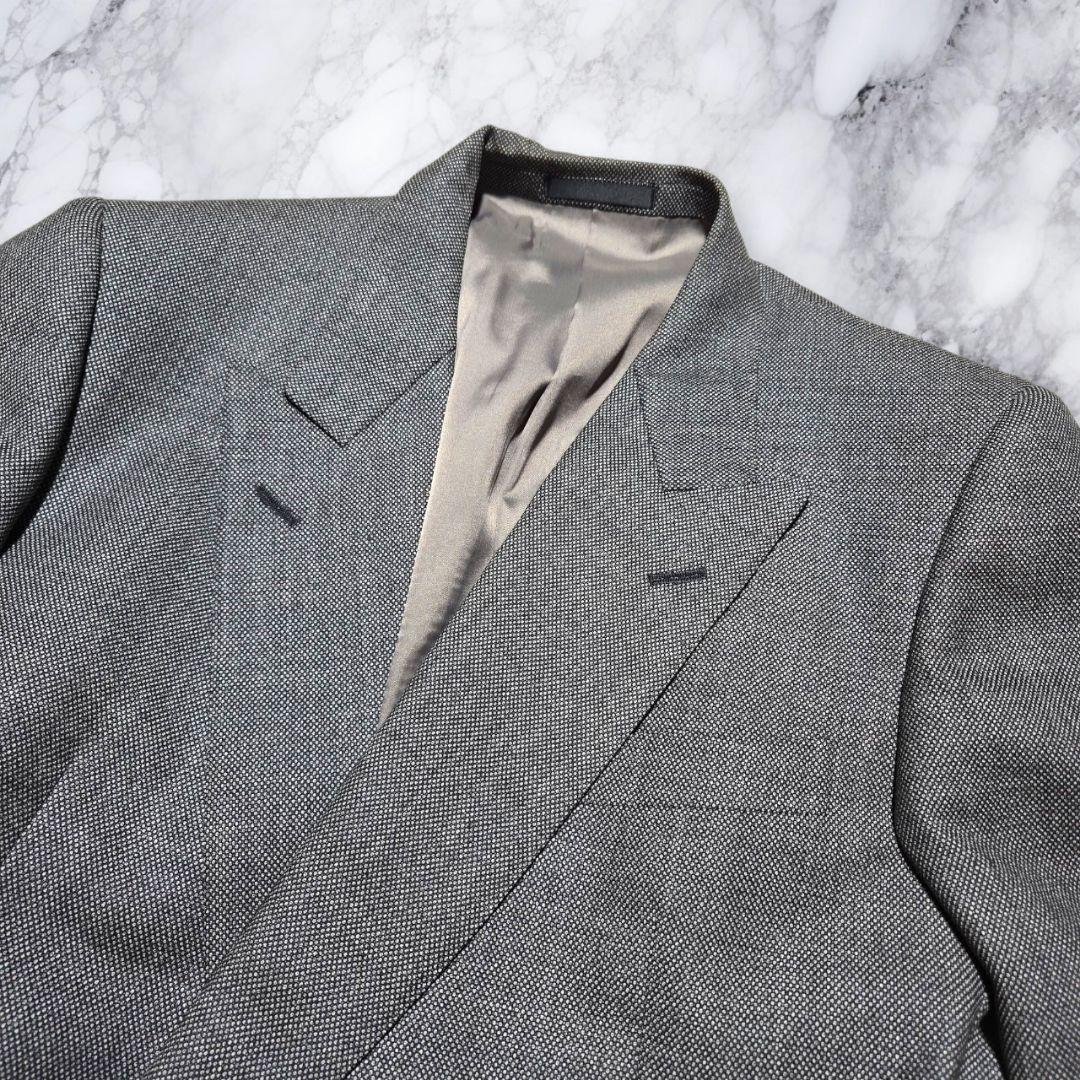 Burberry'sグレー ダブルブレストスーツ ウール混紡 AB5 M〜L