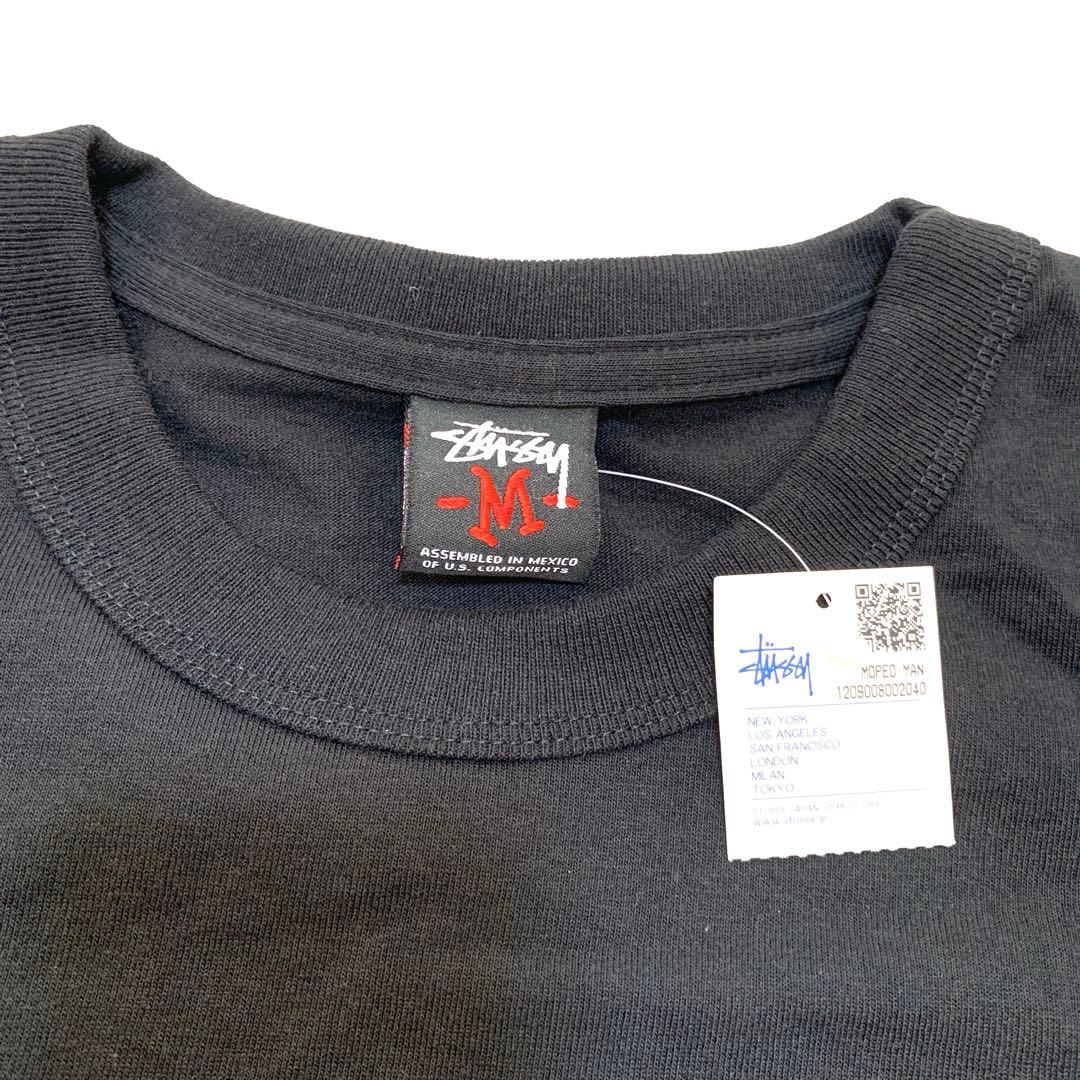 【新品未使用】オールドステューシーロンT USA製 スクーターマン ブラック M