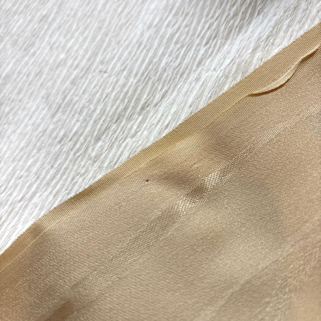 長襦袢　反物　正絹　小松ちりめん　八丁撚糸使用