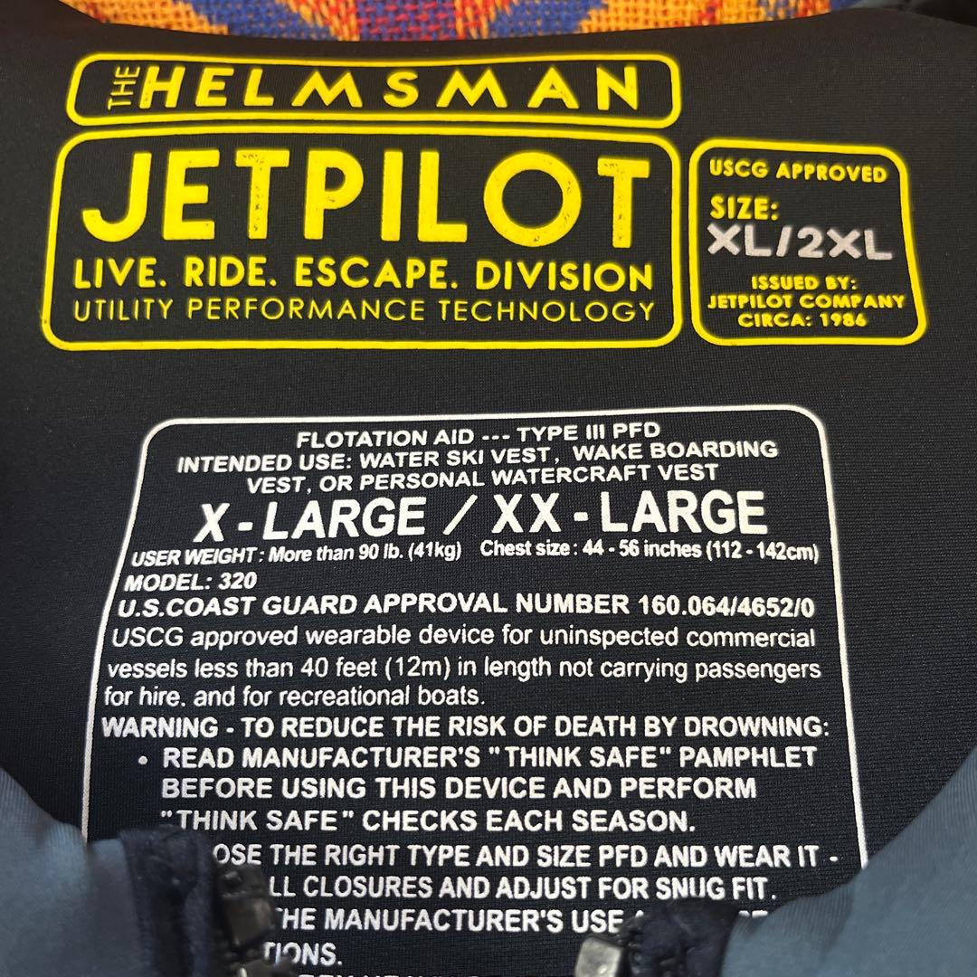 JETPILOT HELMSMAN ライフジャケット L/XL