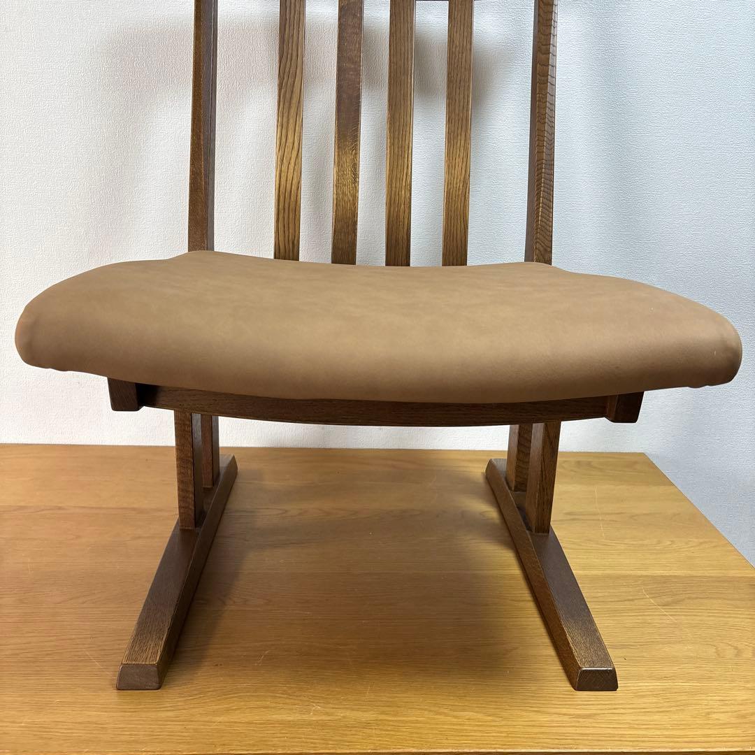 イバタインテリア　ダイニングチェア 飛騨の家具 飛騨古川　日本製 和風　レザー