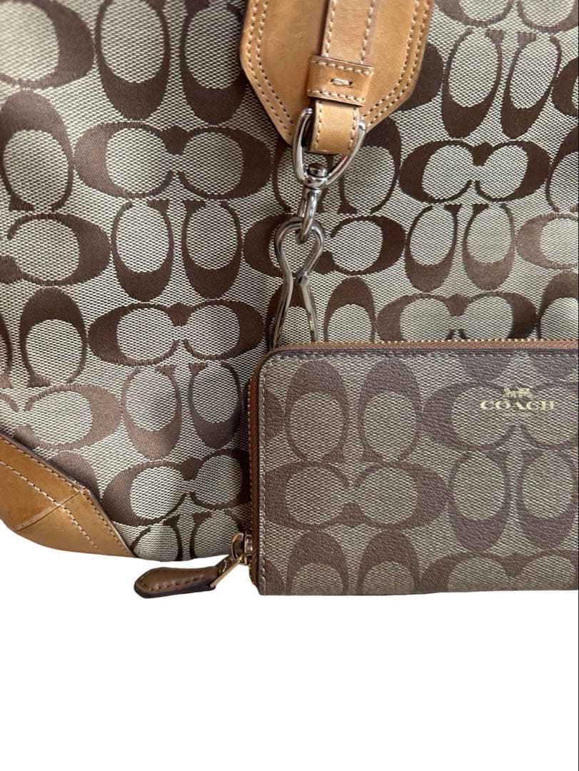 COACH コーチ シグネチャー ショルダーバッグ 長財布 セット ブラウン