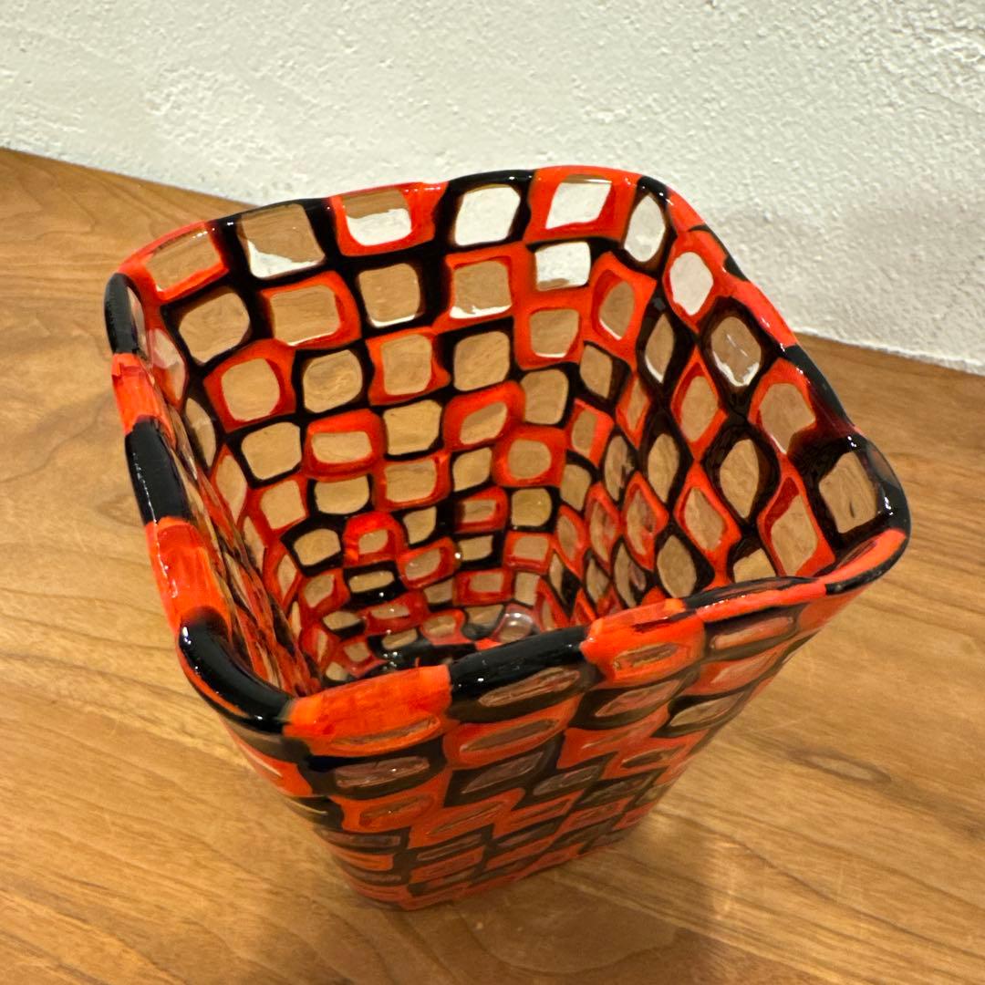 F*］様 VENINI MURANO 1960 フラワーベース ベネチアングラス