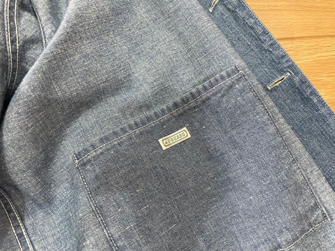 ジャケット・アウター A.PRESSE Unknown Vintage Denim Coverall