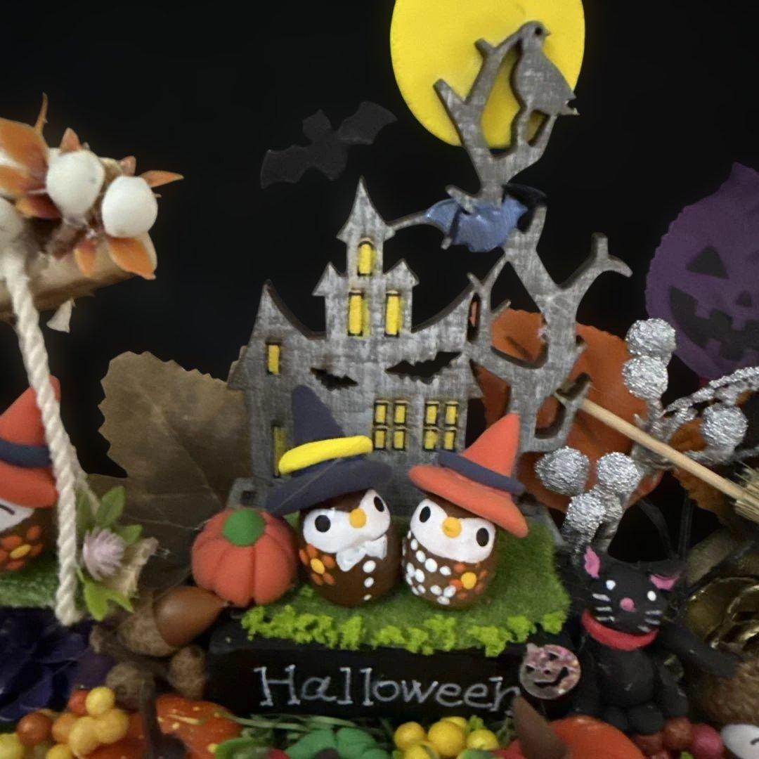 どんぐりアート♡お月見　Halloweenオブジェ2点♡