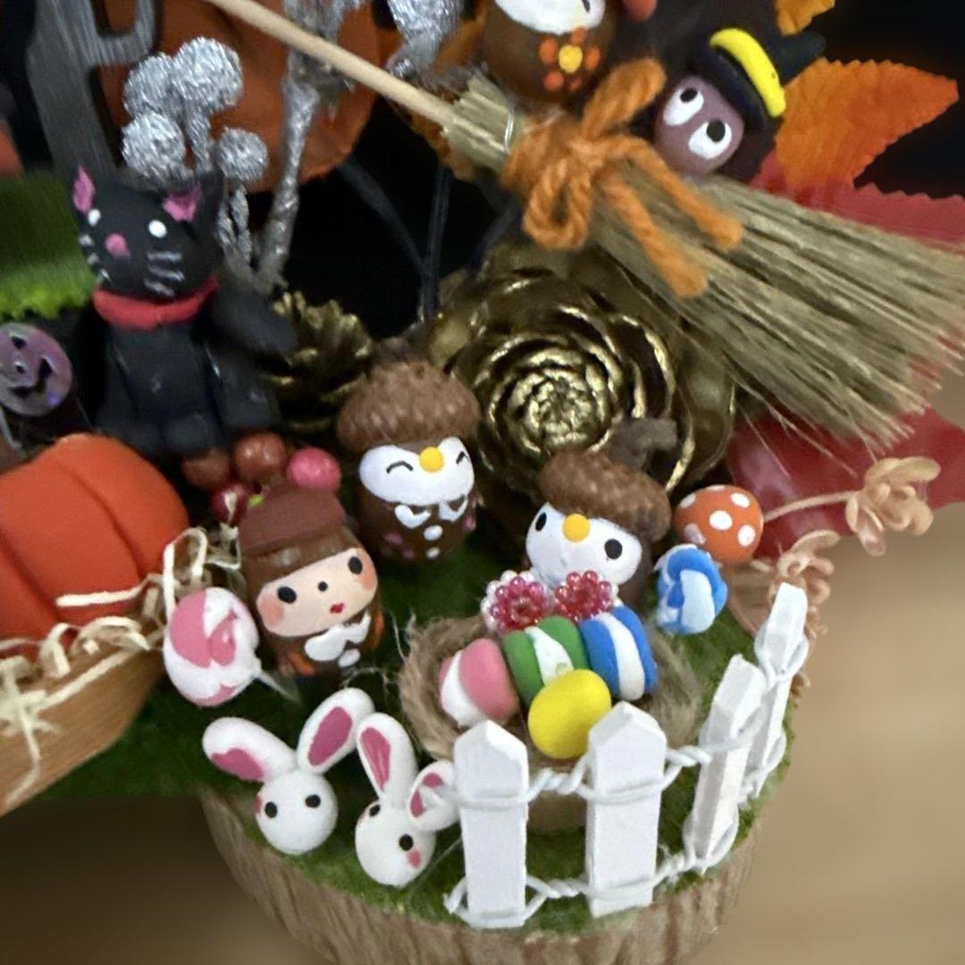 どんぐりアート♡お月見　Halloweenオブジェ2点♡