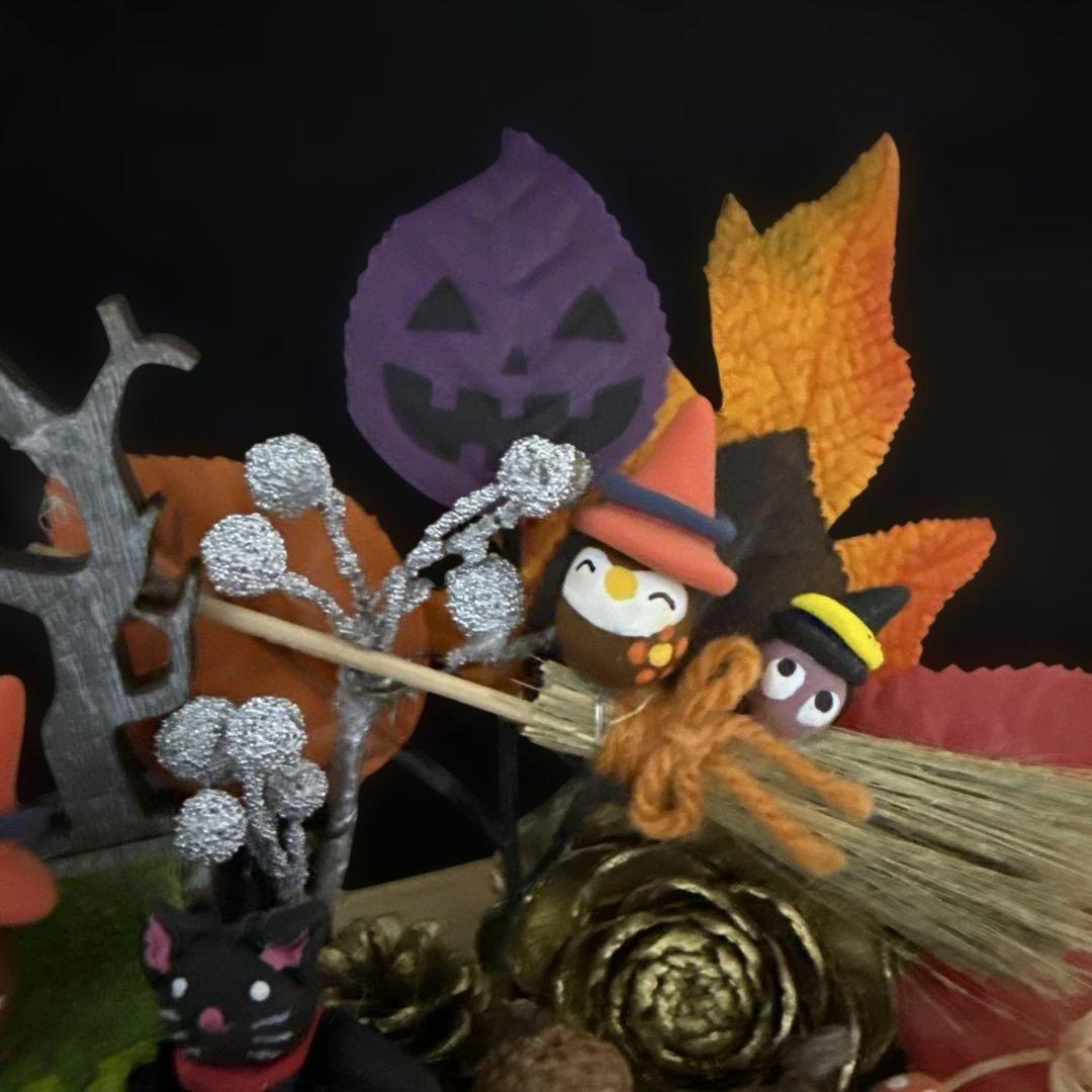 どんぐりアート♡お月見　Halloweenオブジェ2点♡