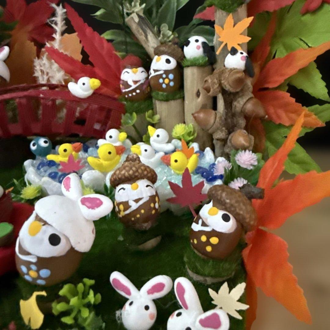 どんぐりアート♡お月見　Halloweenオブジェ2点♡