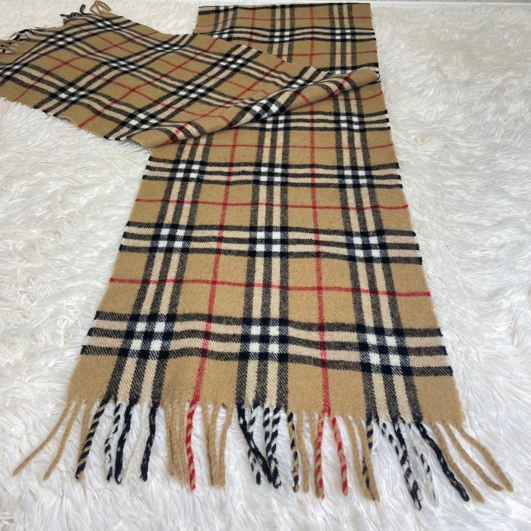 Burberrys バーバリー ノバチェック マフラー ラムウール ベージュ