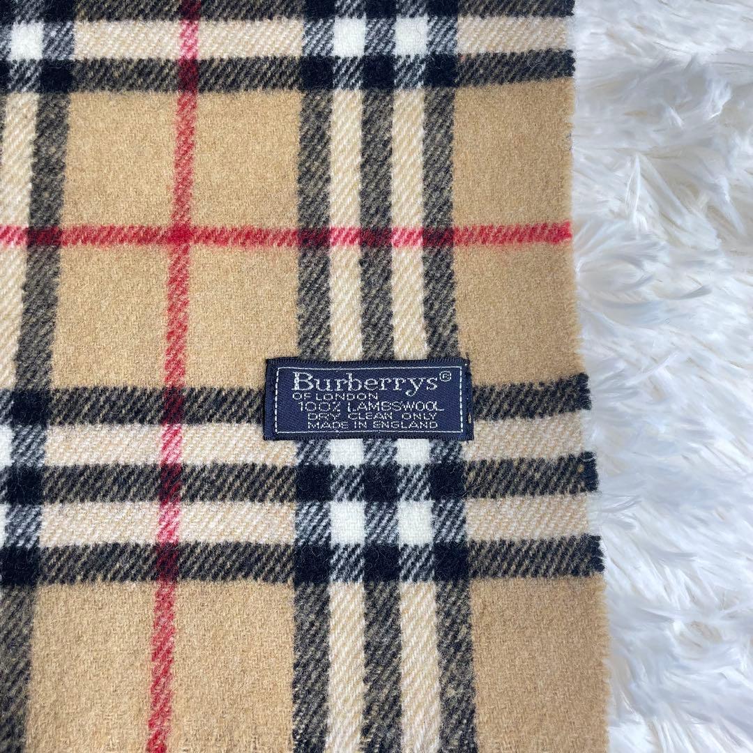 Burberrys バーバリー ノバチェック マフラー ラムウール ベージュ