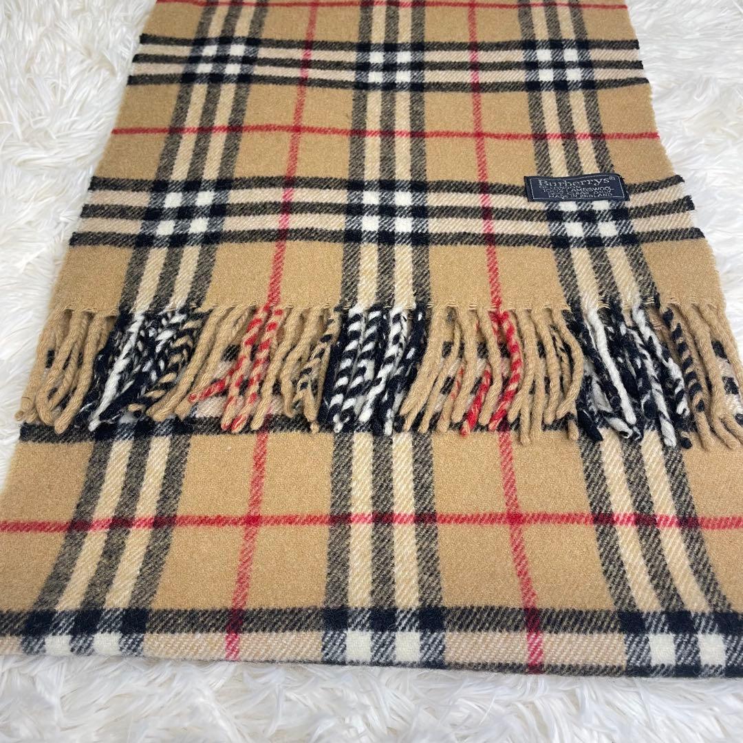 Burberrys バーバリー ノバチェック マフラー ラムウール ベージュ