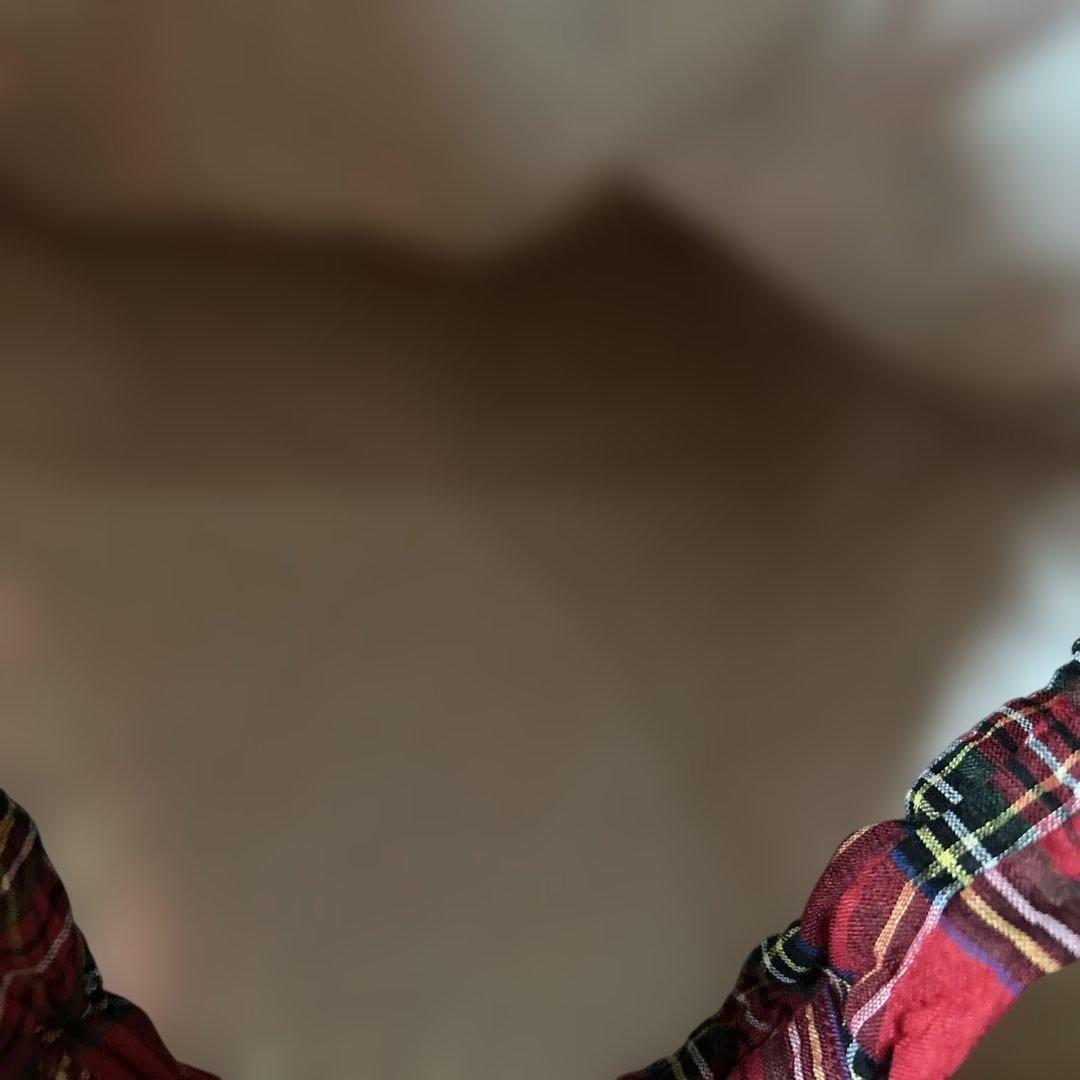 R&D レッドチェック トートバッグ