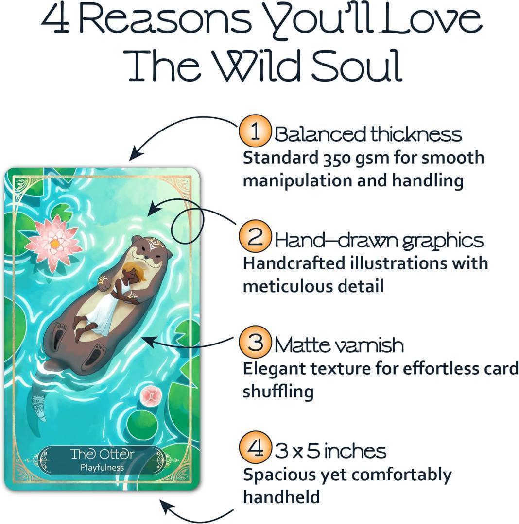 【正規品オラクルカード】希少インディーズ✨人間と動物界を繋ぐ美しい手描きのアート