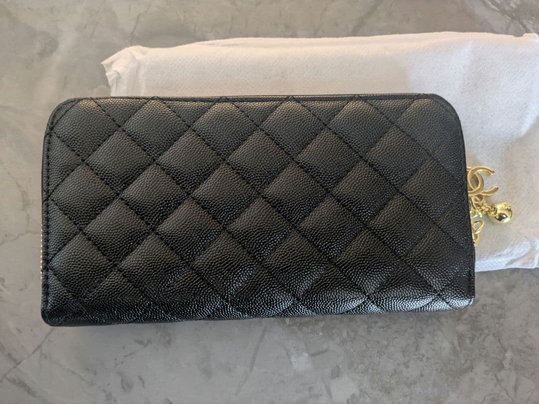 【新品・未使用】CHANEL ブラック 長財布 キルティング　ノベルティ