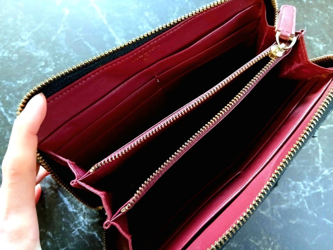 CHANEL ノベルティ 長財布キャビアスキンブラック