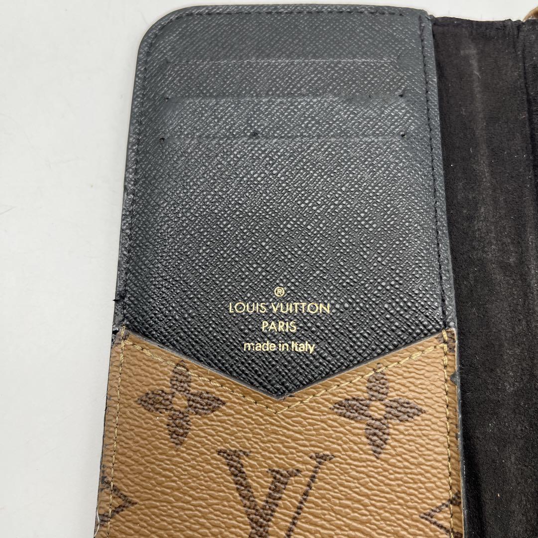 ルイヴィトン iPhone14Pro フォリオ ケース モノグラムリバース