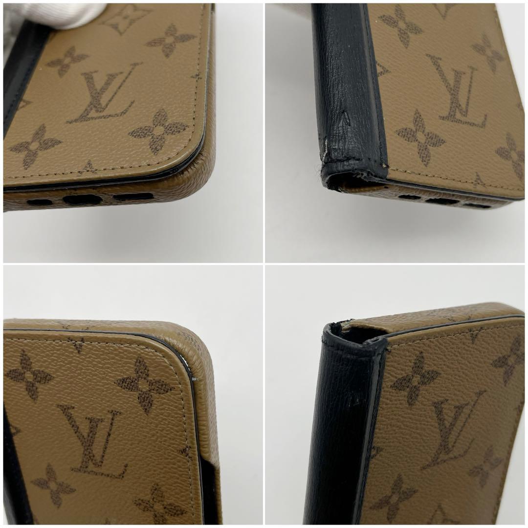 ルイヴィトン iPhone14Pro フォリオ ケース モノグラムリバース