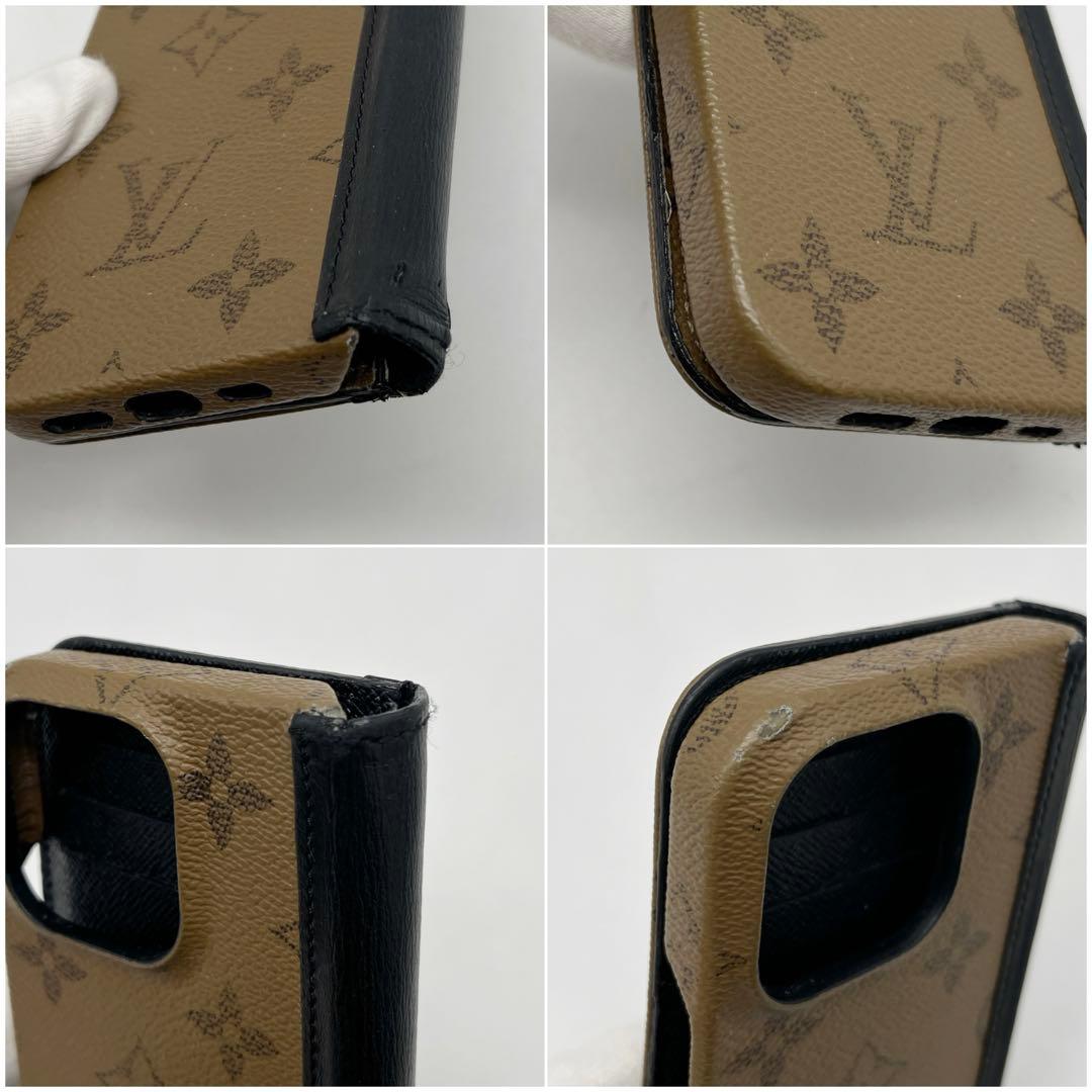 ルイヴィトン iPhone14Pro フォリオ ケース モノグラムリバース