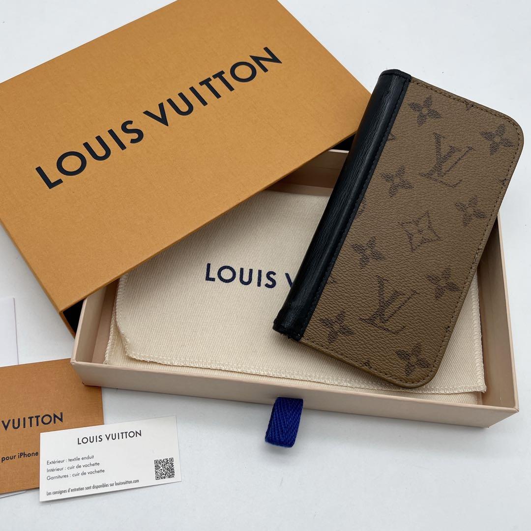 ルイヴィトン iPhone14Pro フォリオ ケース モノグラムリバース
