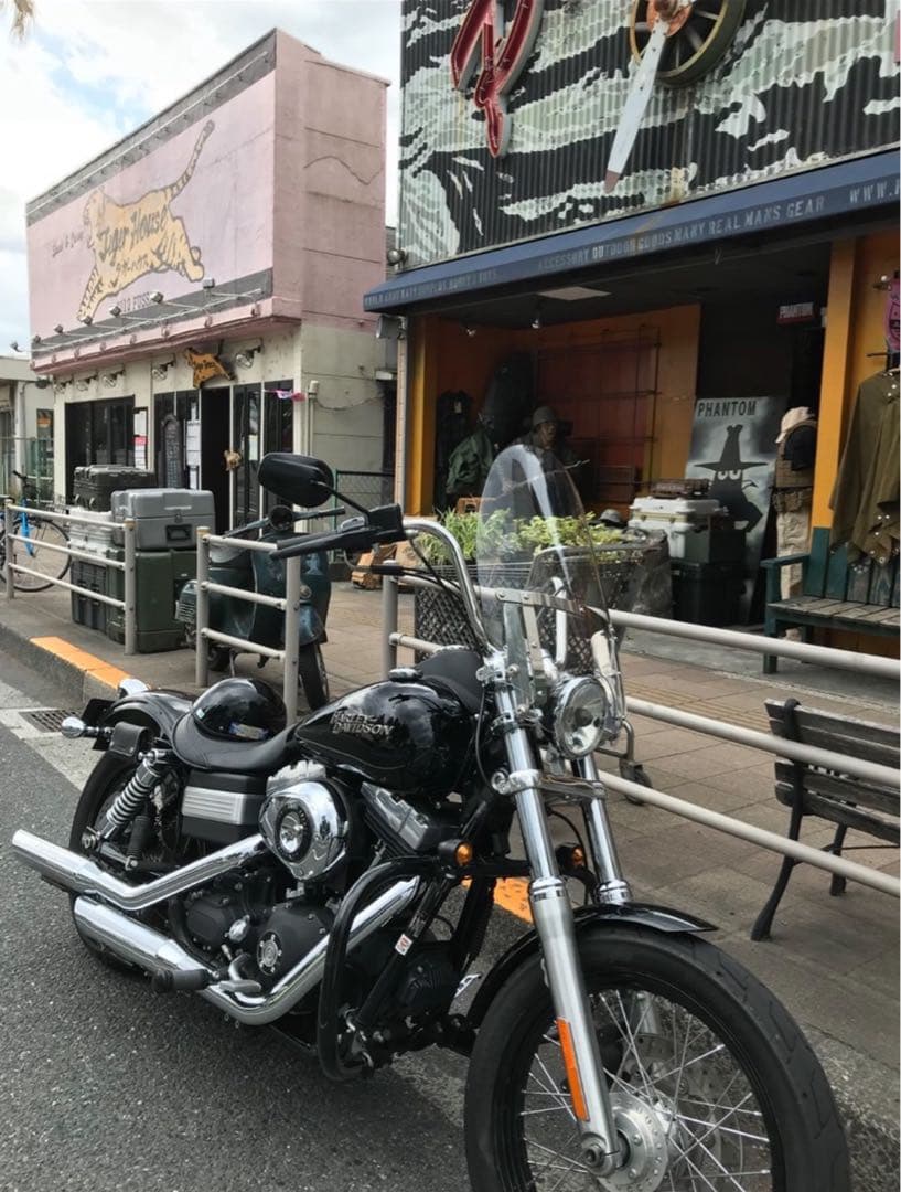 ハーレー FXDBストリートボブ 純正 ウインドシールド デタッチャブル