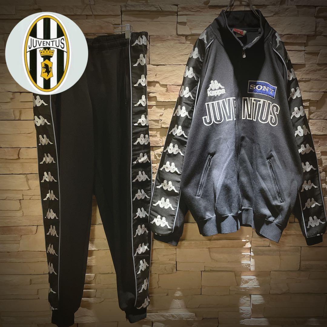 【希少モデル】90s'/KAPPA×ユベントスSONYロゴ/セットアップ/XO