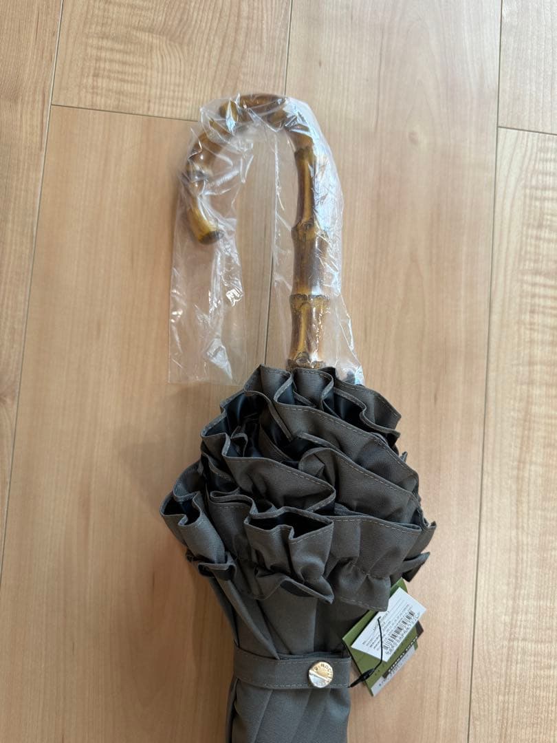 untule 日傘　長傘　M 55cm フリル　UVカット　晴雨兼用