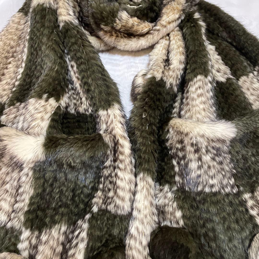 SAGA MINK ファー　毛皮　高級感　羽織り　マフラー　美品