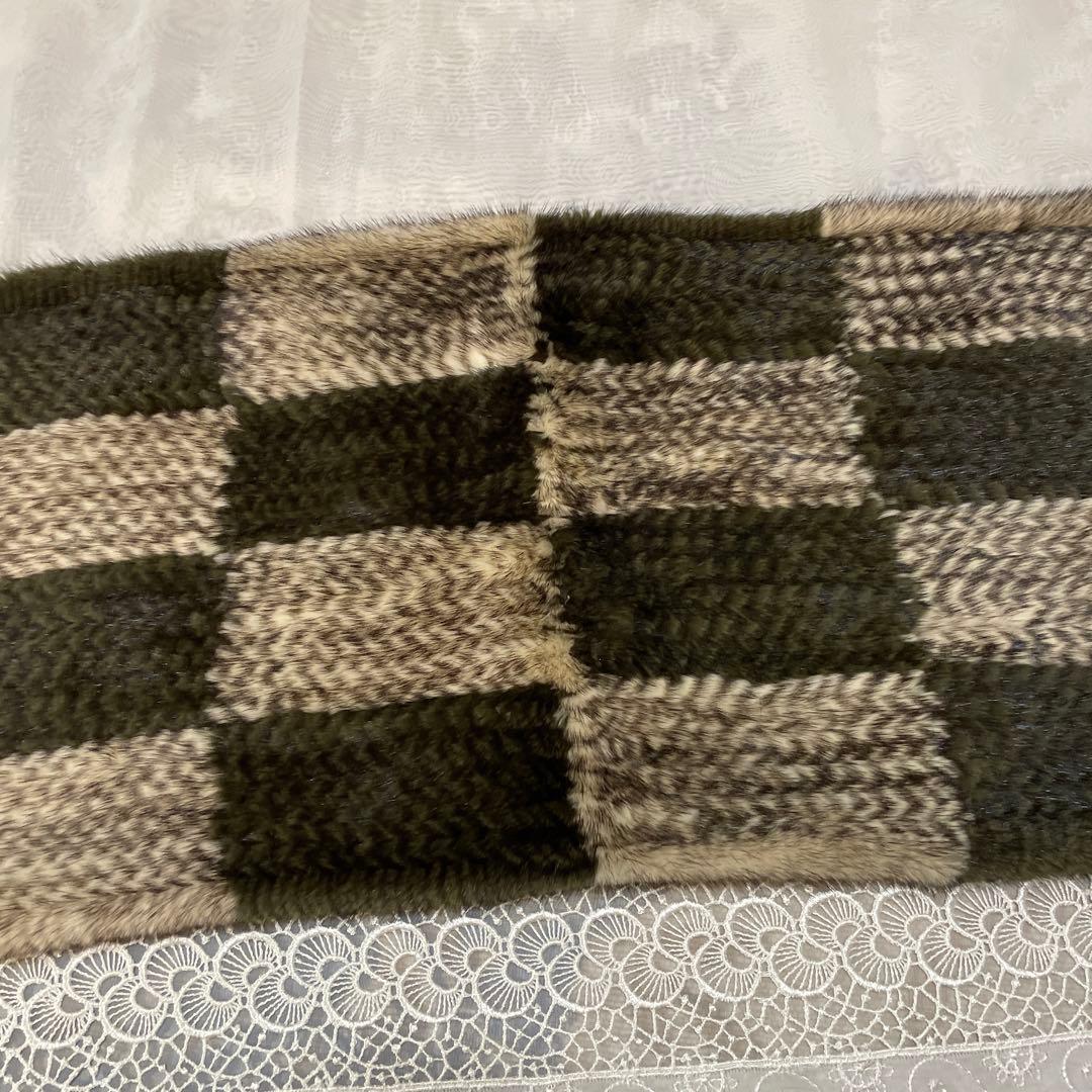 SAGA MINK ファー　毛皮　高級感　羽織り　マフラー　美品