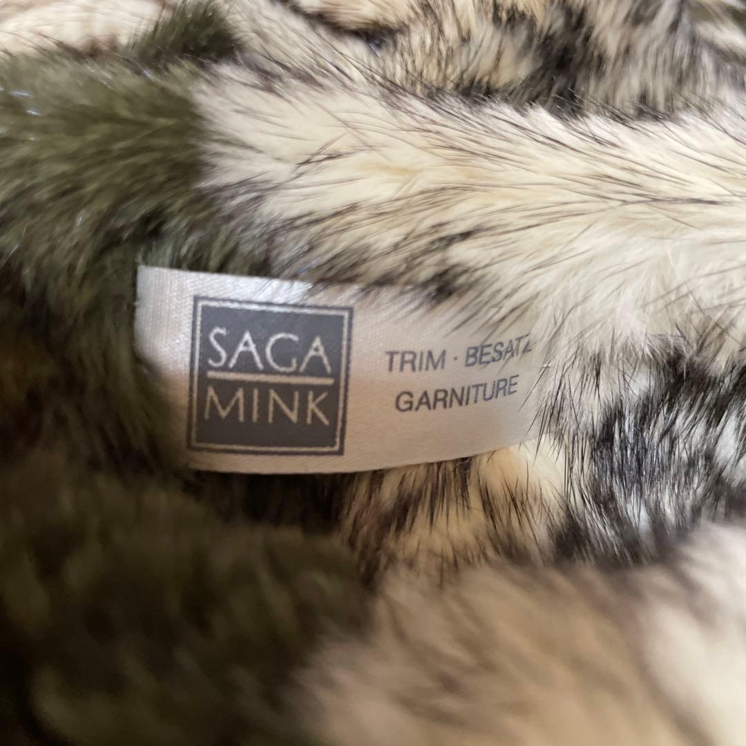 SAGA MINK ファー　毛皮　高級感　羽織り　マフラー　美品